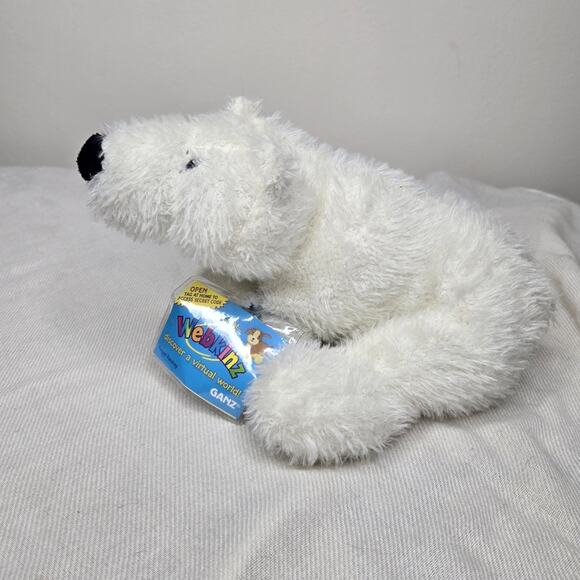 NWT GANZ Webkinz HM116 Polar Bear Plush Toy Sealed Code - Picture 2 of 7